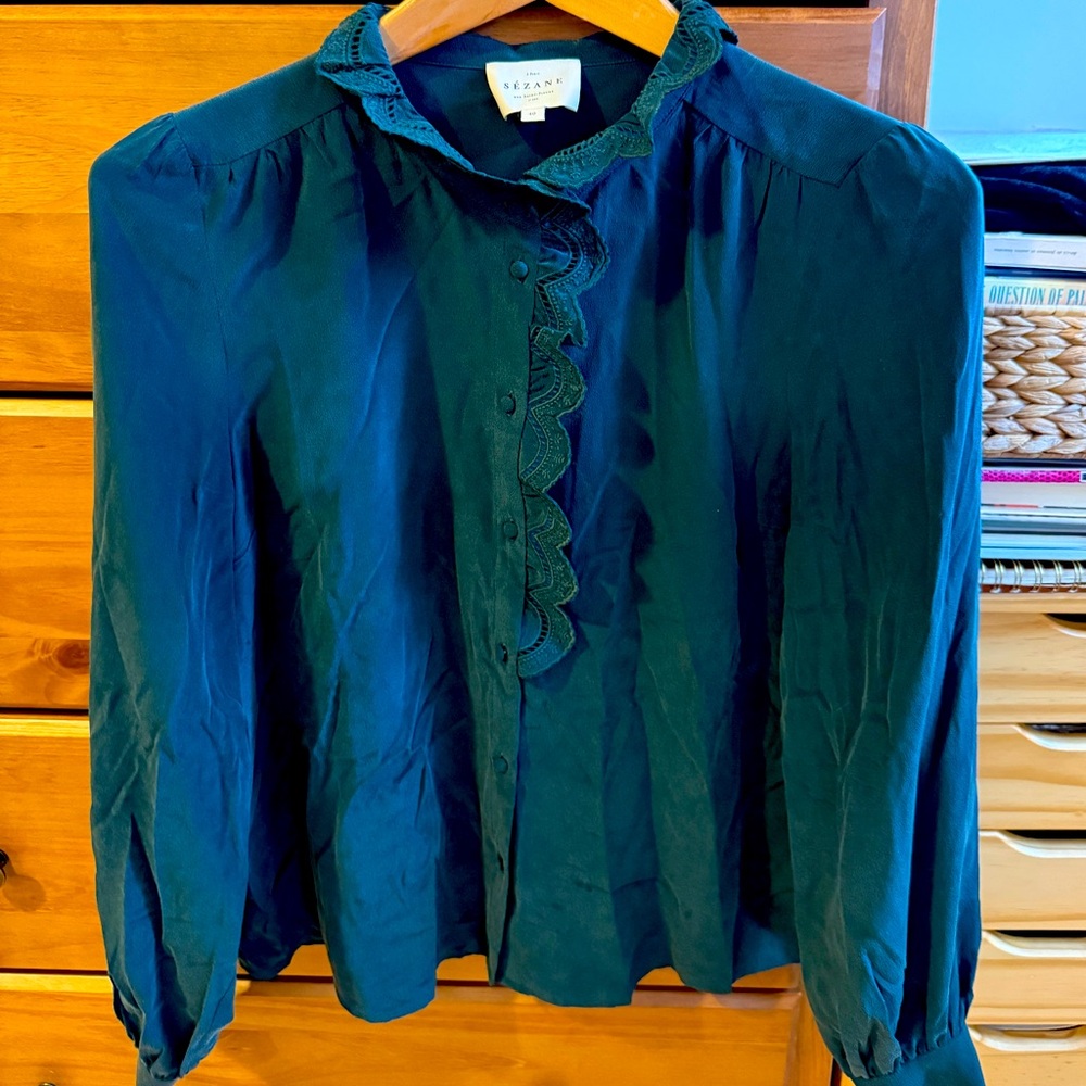 Sezane 100% silk CHLO SHIRT